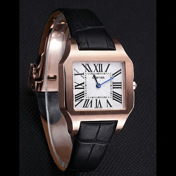 Cartier Santos 100 Polished Rose Gold Bezel new59835