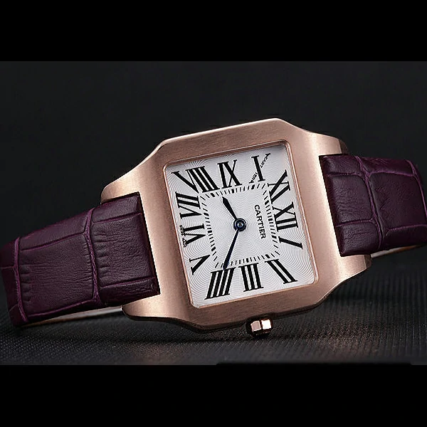 Cartier Santos 100 Polished Rose Gold Bezel new59836