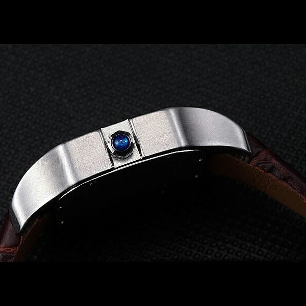 Cartier Santos 100 Polished Stainless Steel Bezel new59838