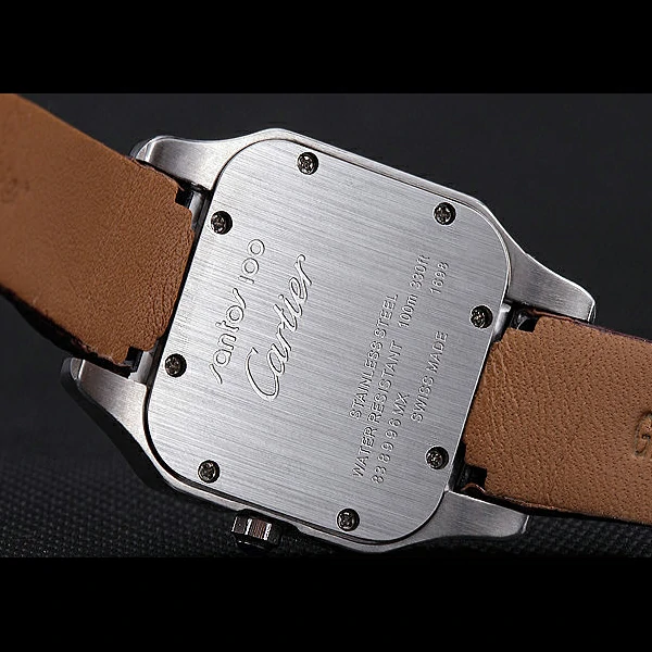 Cartier Santos 100 Polished Stainless Steel Bezel new59838