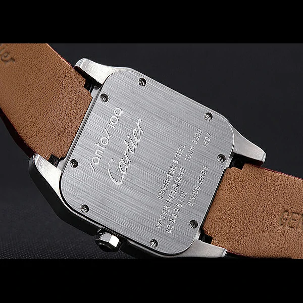 Cartier Santos 100 Diamond Silver Bezel new59843