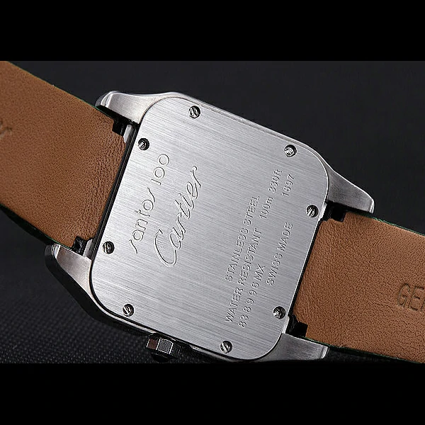 Cartier Santos 100 Diamond Silver Bezel new59844