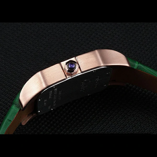Cartier Santos 100 Diamond Rose Gold Bezel new59845