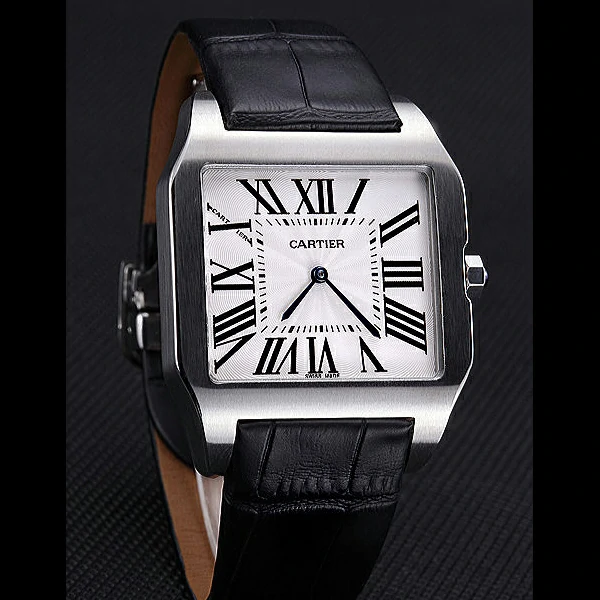 Cartier Santos 100 Polished Stainless Steel Bezel new59846
