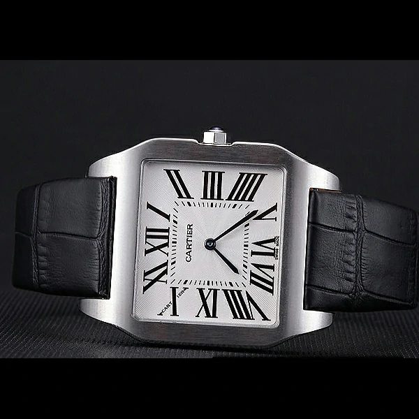 Cartier Santos 100 Polished Stainless Steel Bezel new59846