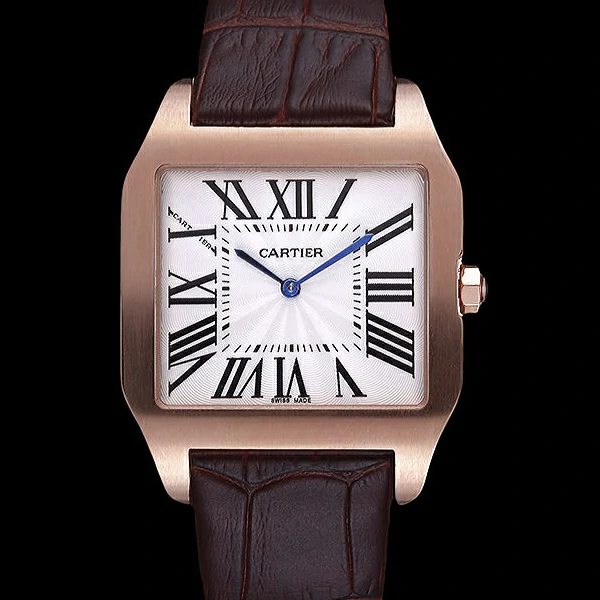 Cartier Santos 100 Diamond Rose Gold Bezel new59847