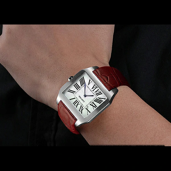 Cartier Santos 100 Polished Stainless Steel Bezel new59850