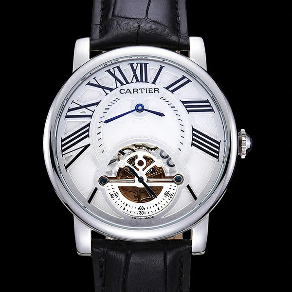 Cartier Rotonde Flying Tourbillon White Dial new59853