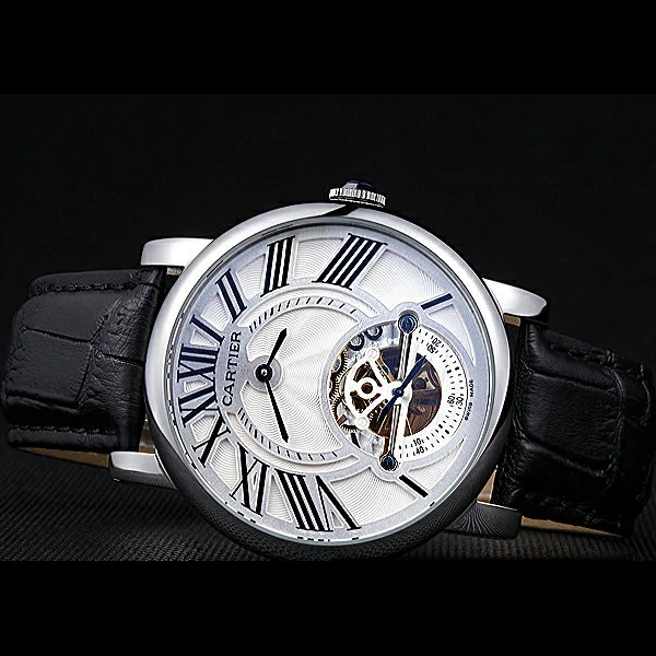 Cartier Rotonde Flying Tourbillon White Dial new59853