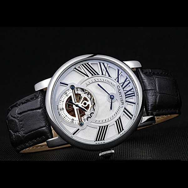 Cartier Rotonde Flying Tourbillon White Dial new59853