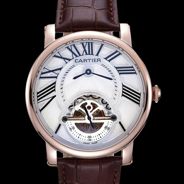 Cartier Rotonde Flying Tourbillon White Dial new59854