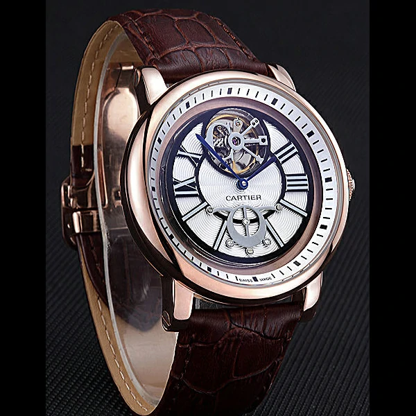 Cartier Rotonde Flying Tourbillon White Dial new59857