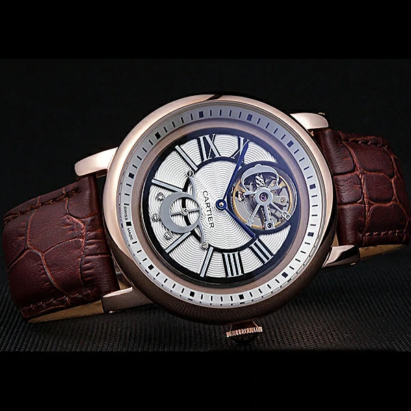 Cartier Rotonde Flying Tourbillon White Dial new59857