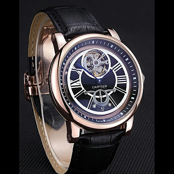 Cartier Rotonde Flying Tourbillon Black Dial new59858