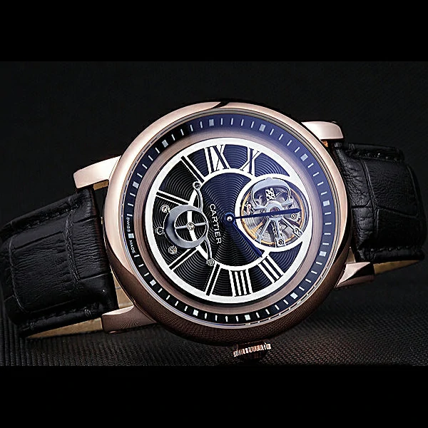 Cartier Rotonde Flying Tourbillon Black Dial new59858