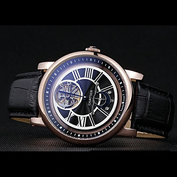 Cartier Rotonde Flying Tourbillon Black Dial new59858