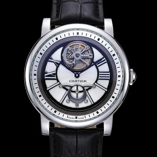 Cartier Rotonde Flying Tourbillon White Dial new59859