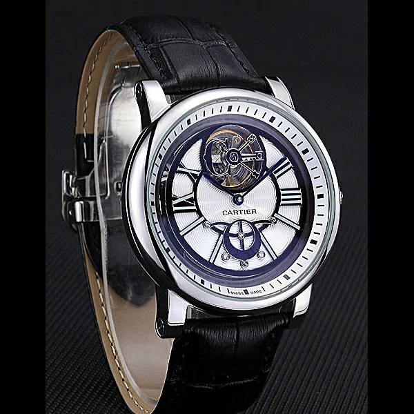 Cartier Rotonde Flying Tourbillon White Dial new59859