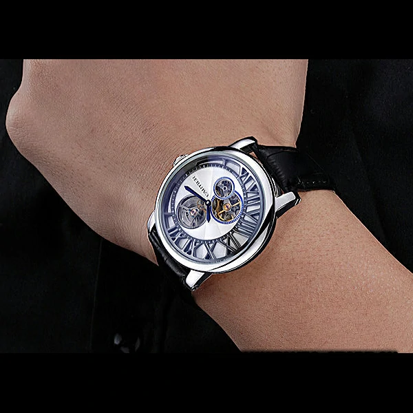 Cartier Rotonde Reversed Tourbillon White Dial new59861