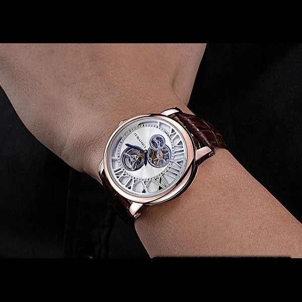 Cartier Rotonde Reversed Tourbillon White Dial new59864
