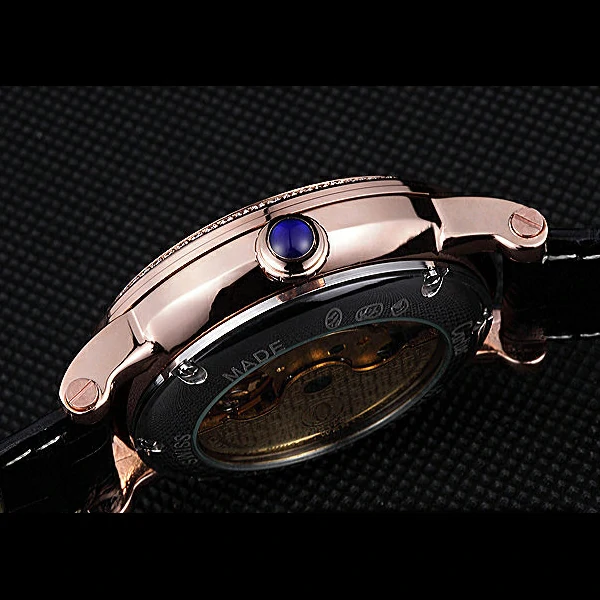 Cartier Rotonde Flying Tourbillon Diamonds Black Dial new59865