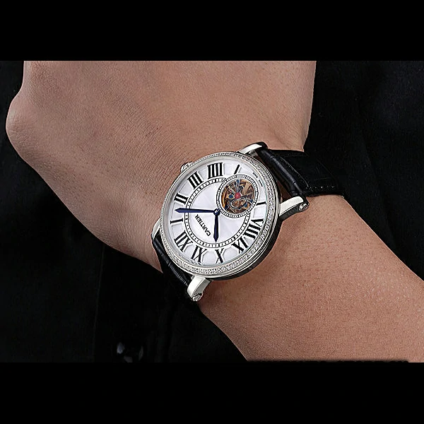 Cartier Rotonde Flying Tourbillon Diamonds White Dial new59868