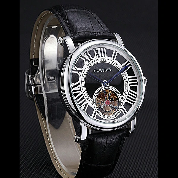 Cartier Rotonde Flying Tourbillon Black Dial new59869