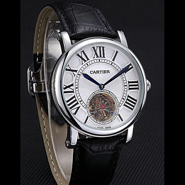 Cartier Rotonde Flying Tourbillon White Dial new59870
