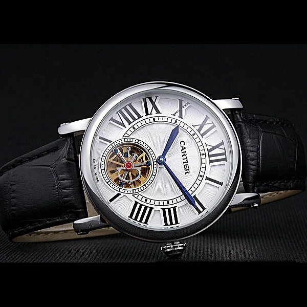 Cartier Rotonde Flying Tourbillon White Dial new59870