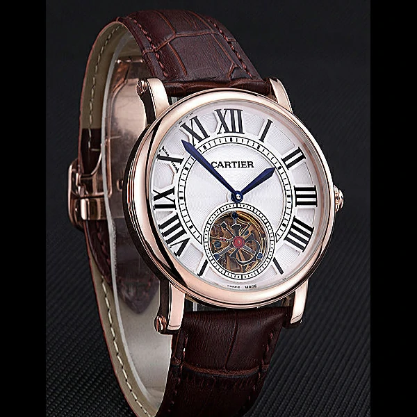 Cartier Rotonde Flying Tourbillon White Dial new59872