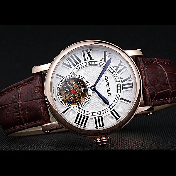 Cartier Rotonde Flying Tourbillon White Dial new59872
