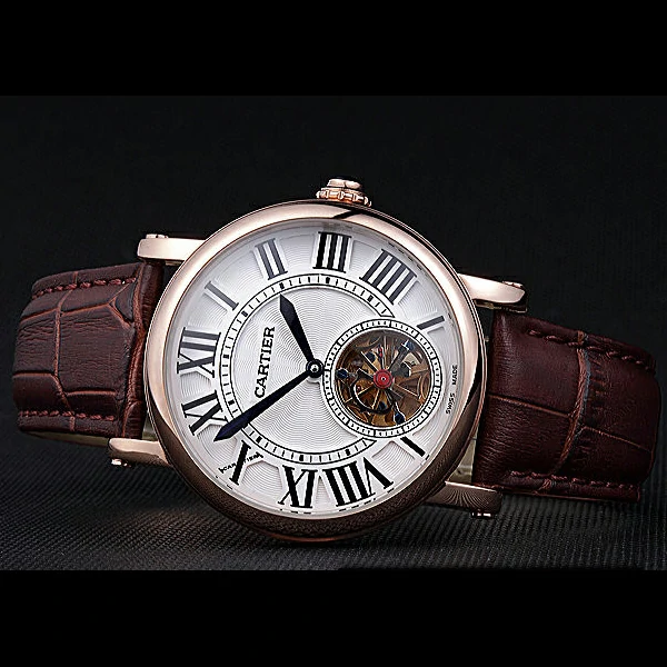 Cartier Rotonde Flying Tourbillon White Dial new59872