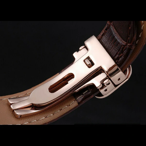 Cartier Rotonde Top Blue Crown Brown Leather Bracelet new59888