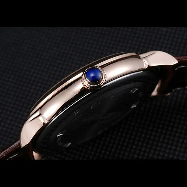 Cartier Ronde Louis White Dial Brown Leather Strap new59890