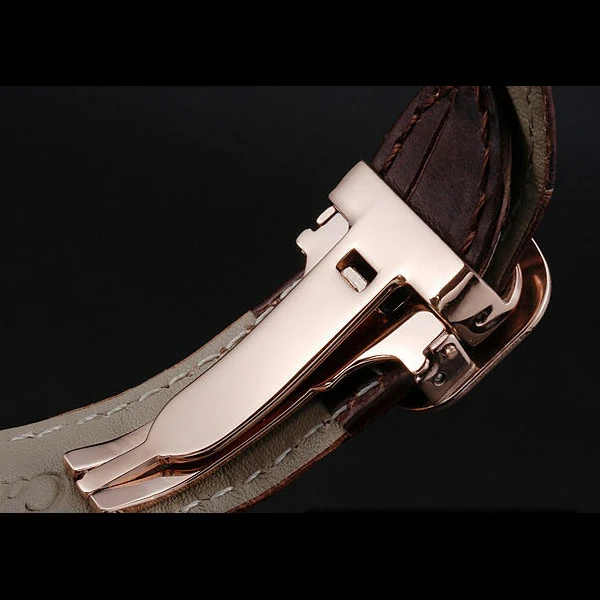 Cartier Ronde Louis White Dial Brown Leather Strap new59890