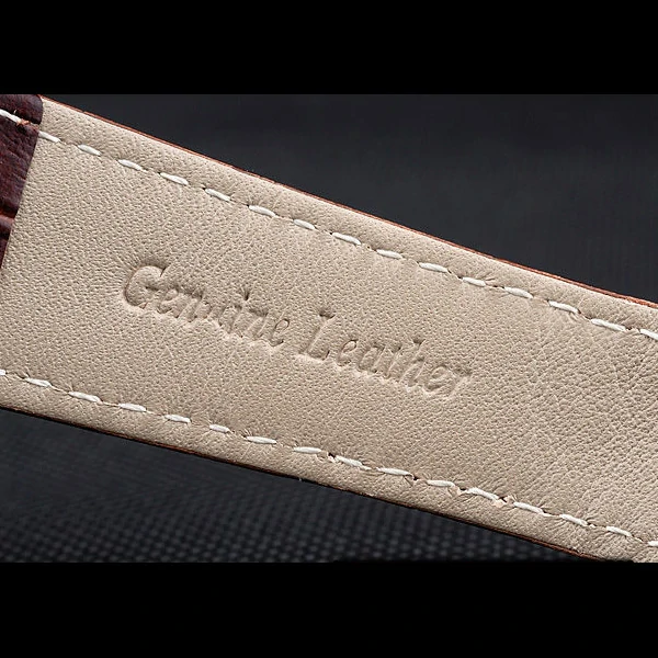 Cartier Ronde Louis White Dial Brown Leather Strap new59890
