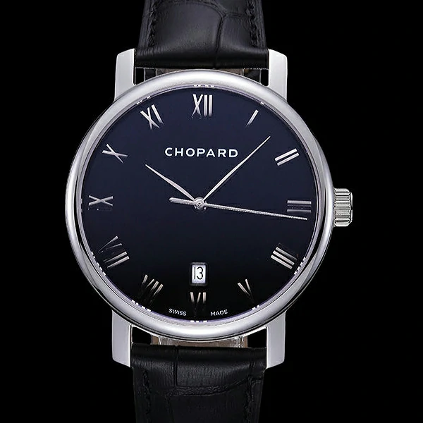 Chopard Classic Black Dial Black Croc Strap new59928