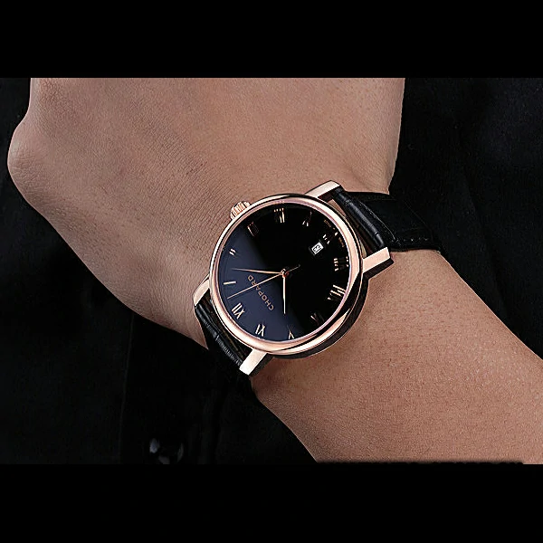 Chopard Classic Black Dial Black Croc Strap new59932