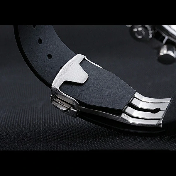 Omega Speedmaster Black Rubber Strap White Dial new59941