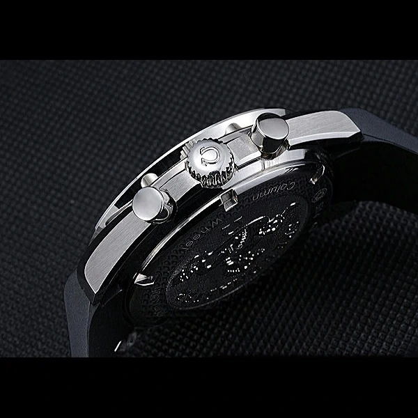 Omega Speedmaster Black Rubber Strap White Dial new59941