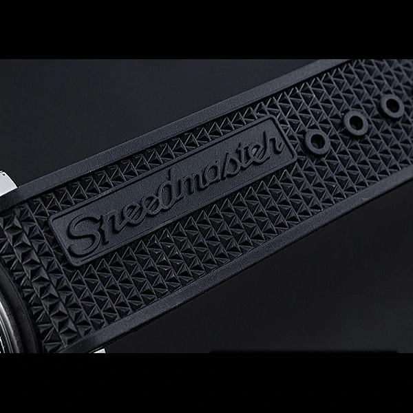 Omega Speedmaster Black Rubber Strap Black Dial new59942