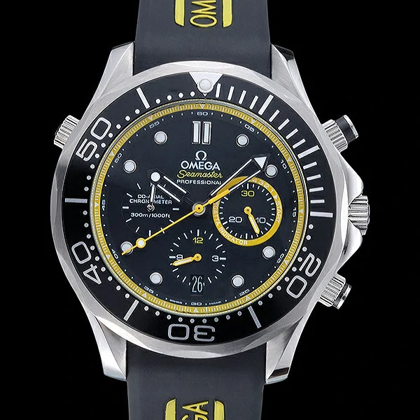 Omega Seamaster Planet Ocean Black Rubber Bracelet new59949