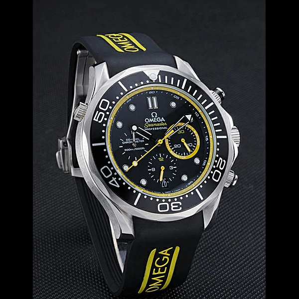 Omega Seamaster Planet Ocean Black Rubber Bracelet new59949