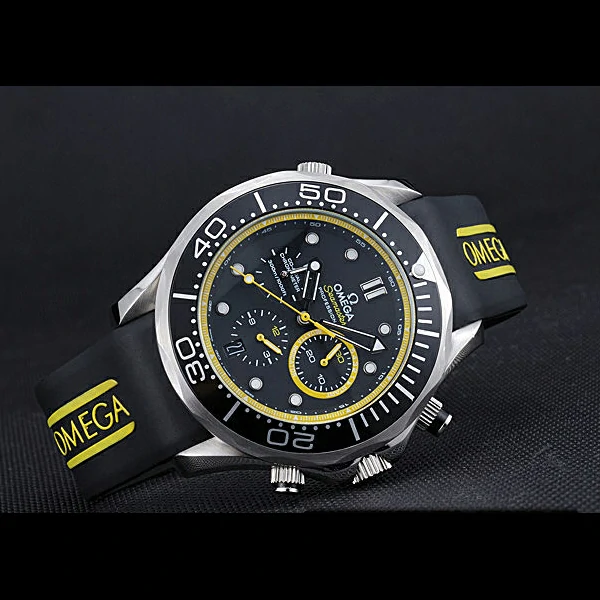 Omega Seamaster Planet Ocean Black Rubber Bracelet new59949