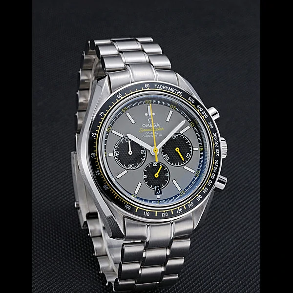 Omega Speedmaster White Grey Stainless Steel Strap new59952