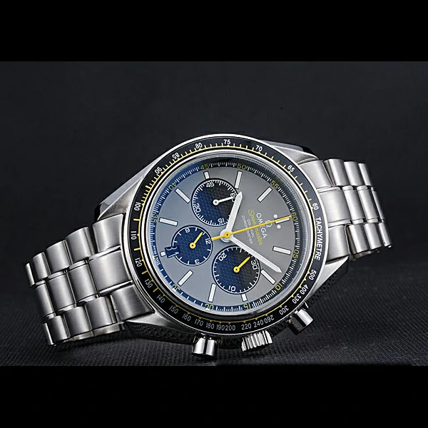 Omega Speedmaster White Grey Stainless Steel Strap new59952