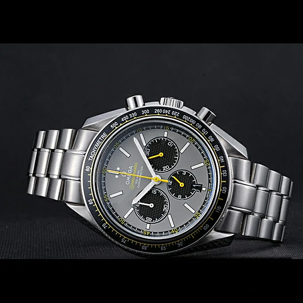 Omega Speedmaster White Grey Stainless Steel Strap new59952