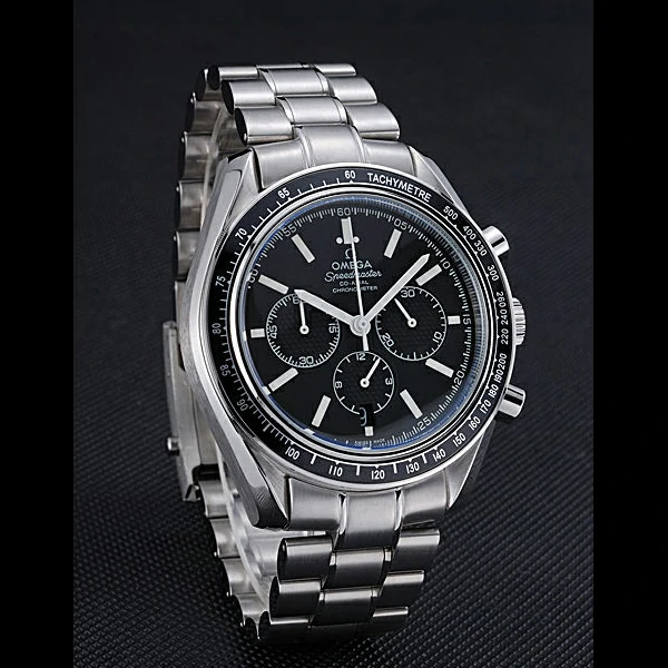 Omega Speedmaster Black Grey Stainless Steel Strap new59953