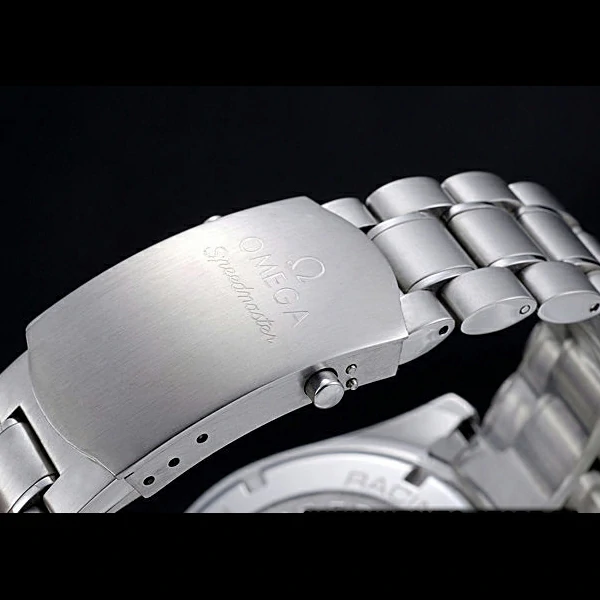 Omega Speedmaster Black Grey Stainless Steel Strap new59953