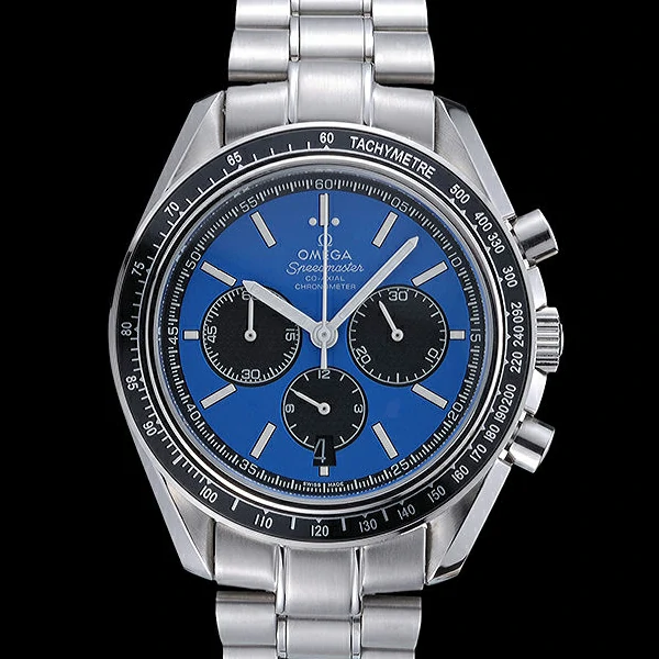 Omega Speedmaster Blue Grey Stainless Steel Strap new59954